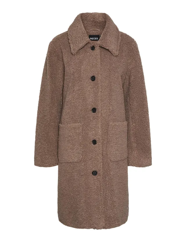 Pieces Pcnaddy giacca teddy donna taglia S calda
