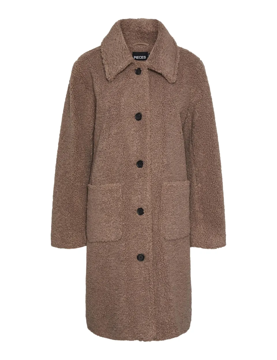 Pieces Pcnaddy giacca teddy donna taglia S calda