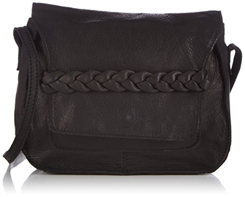 Pieces Pcjolanda Borsa a Tracolla Donna Pelle Nera