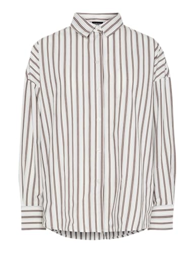 Pieces Pcrippa LS camicia donna oversize manica lunga