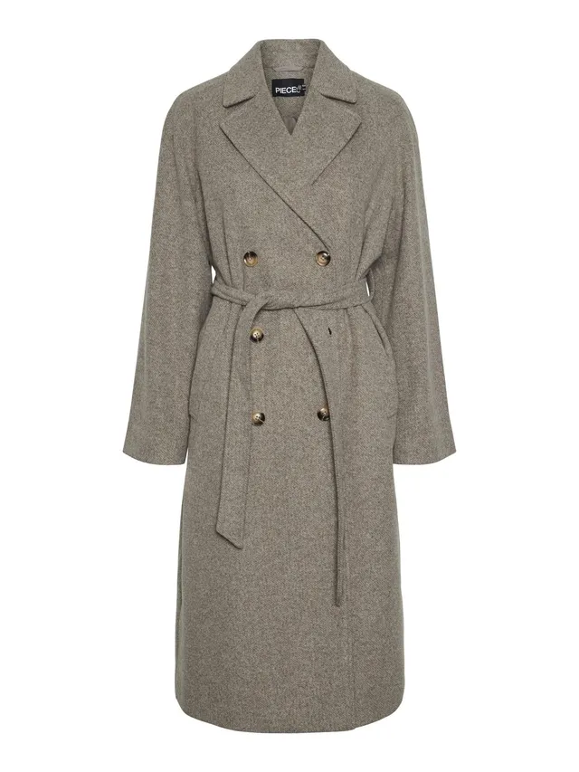 PIECES Pcmarbel cappotto lungo donna taglia M