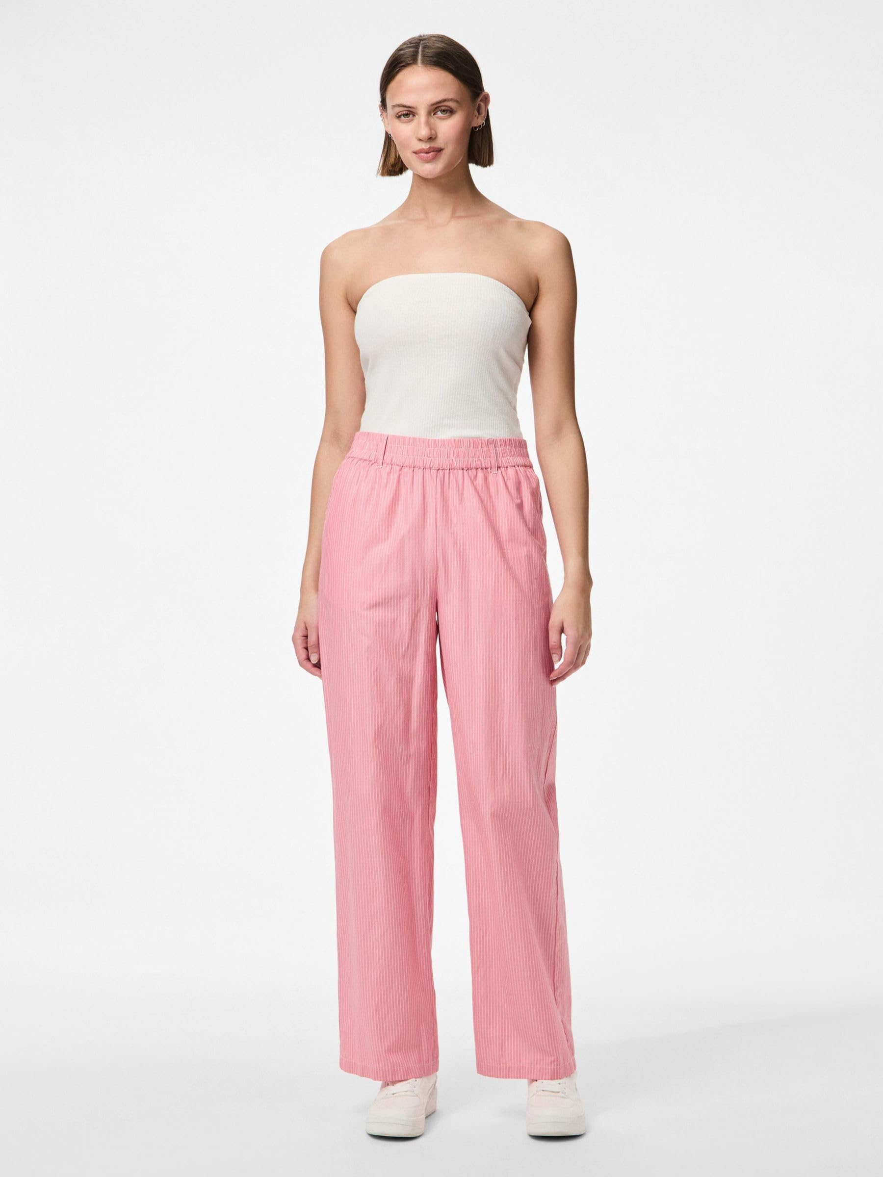 Pieces Pcsarah MW pantaloni donna taglia S gamba larga