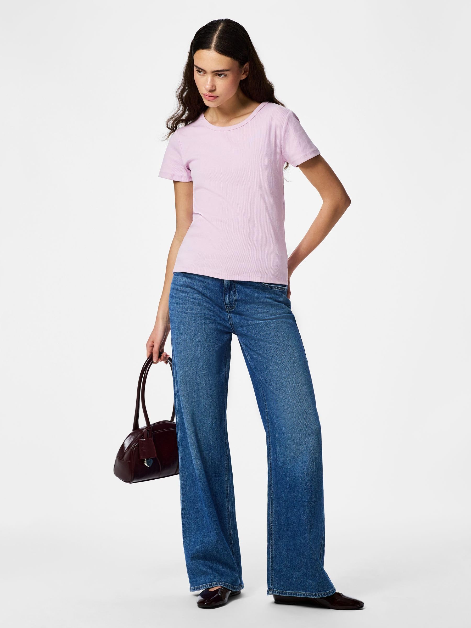Pieces Pcmay SS Tee Jrs maglietta donna Winsome Orchid