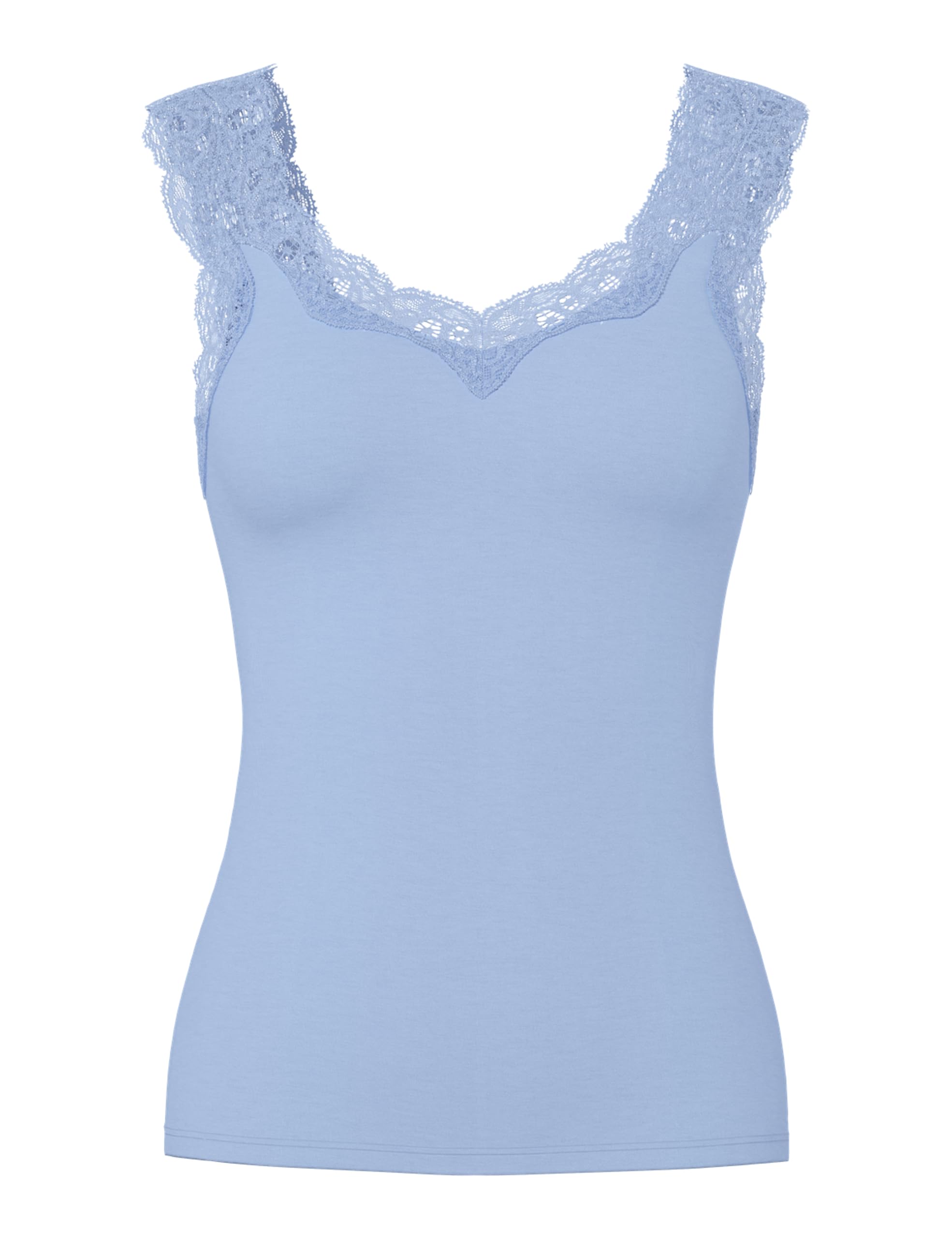 Pieces Pcbarbera top pizzo donna Castor Gray traspirante