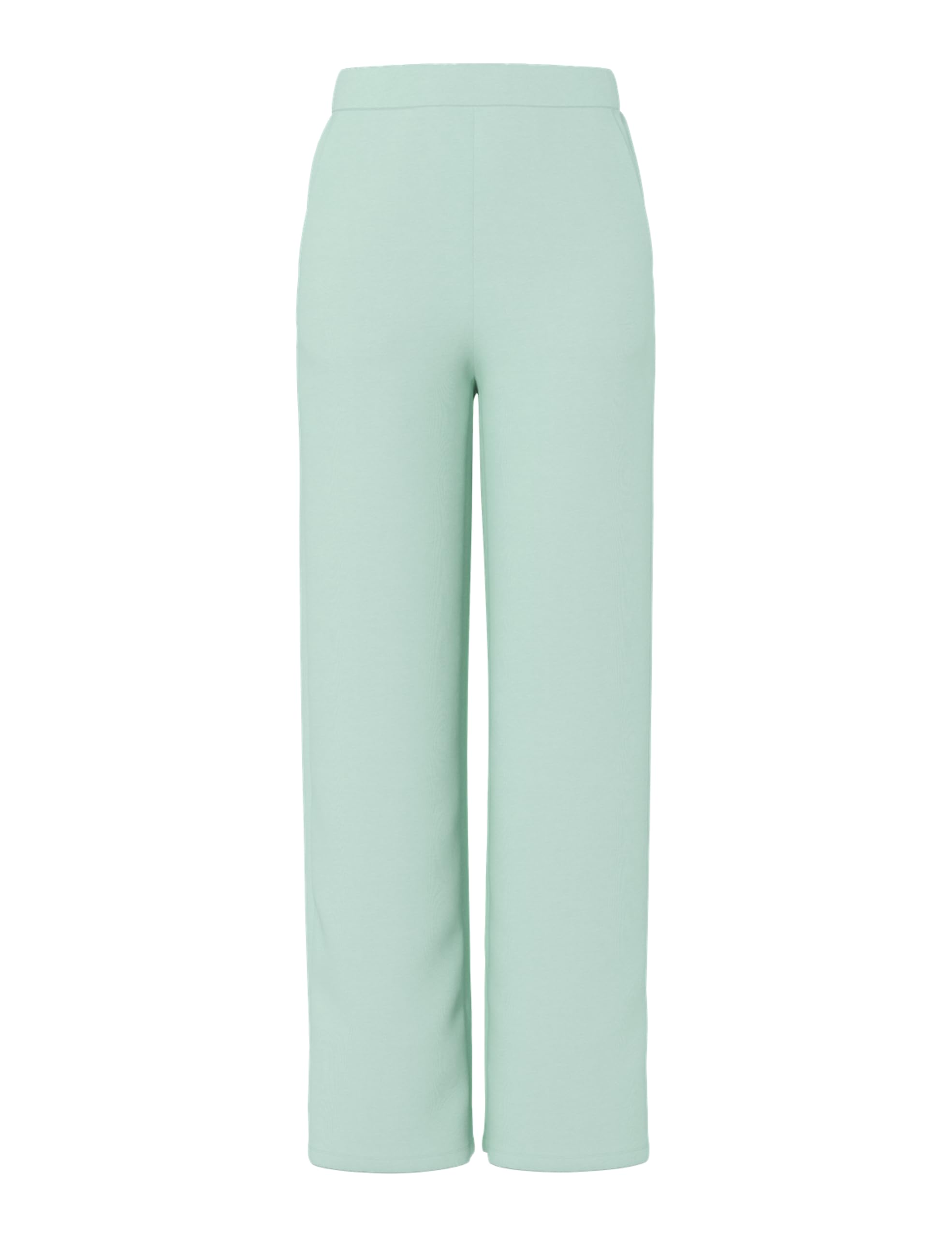 Pieces Pcmichelle Scuba HW Pants pantaloni argento vita alta