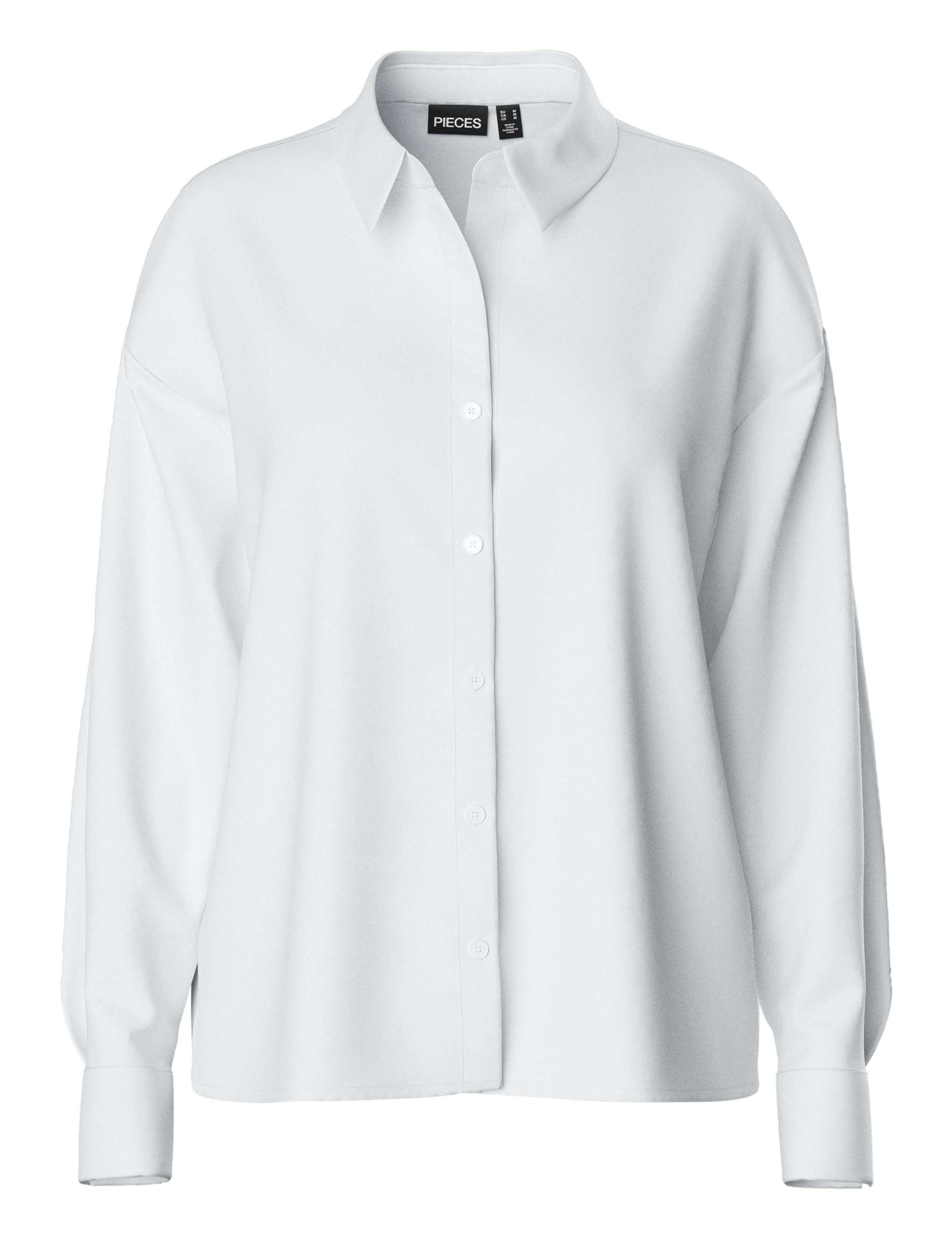 Pieces Pcfranan LS Shirt Noos BC camicia donna