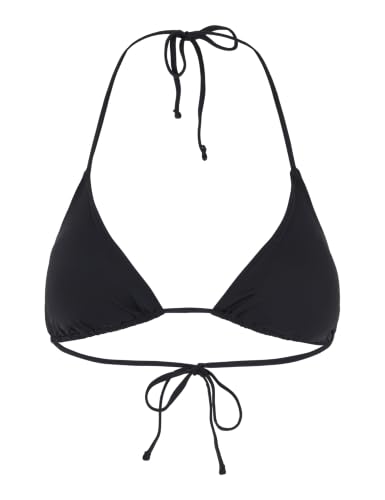 Pieces Pcbaomi Triangle Bra top bikini nero a triangolo