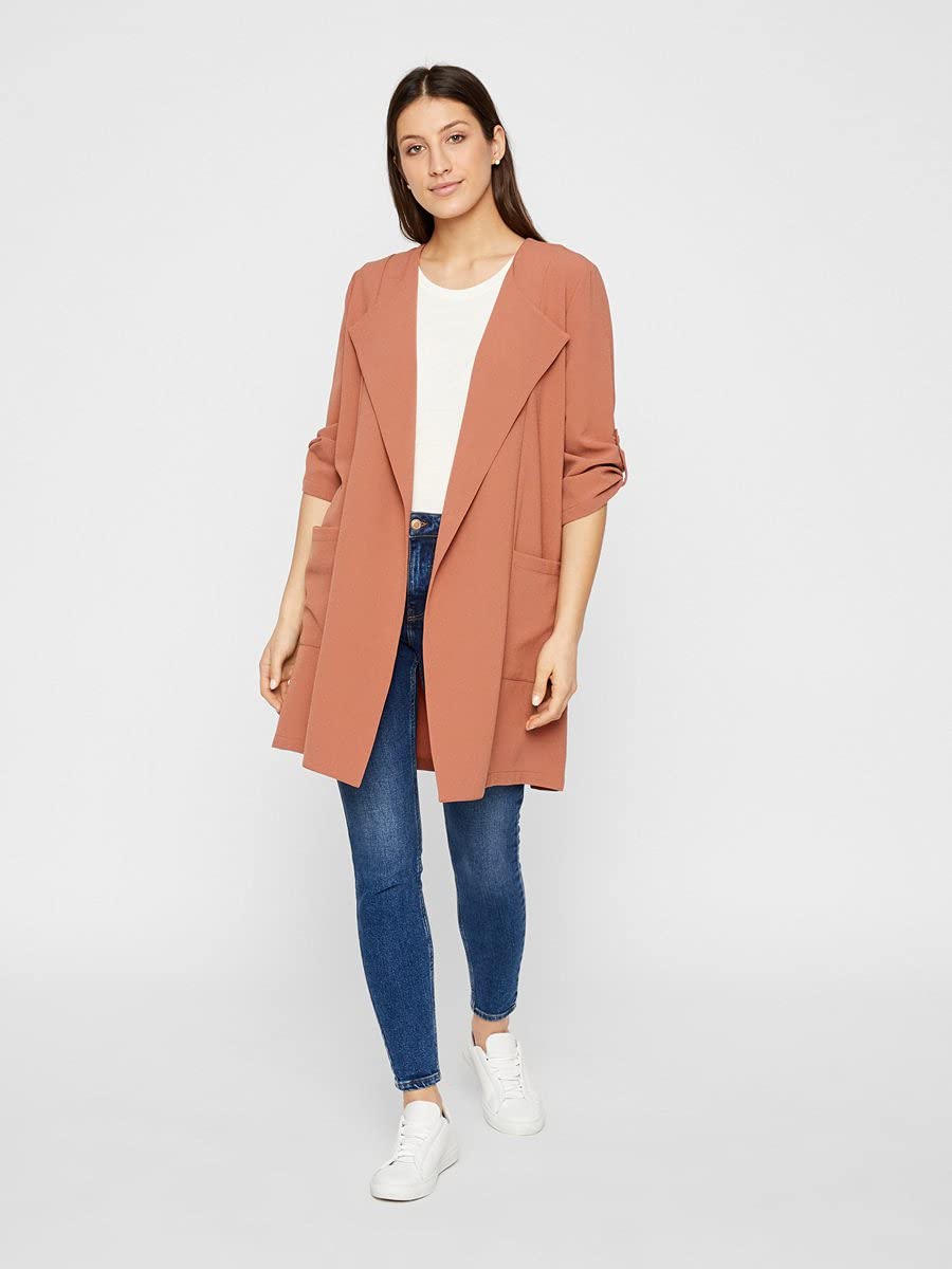 Pieces Pckornelia Coatigan giacca donna marrone XS