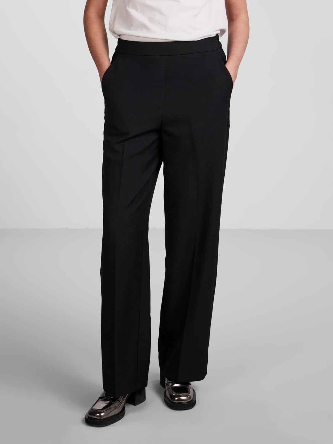 Pieces Pcneva HW Wide Pants Noos pantaloni larghi vita alta