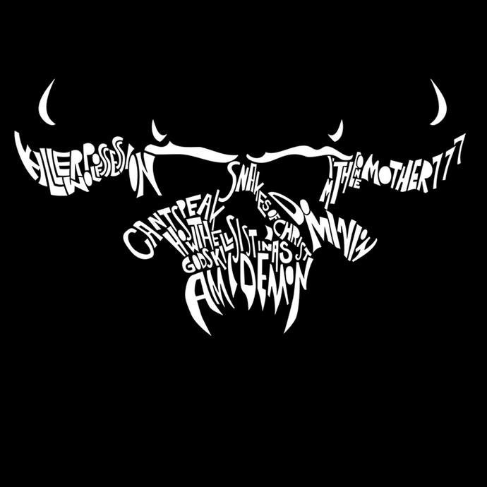 Matrix Music Store M4U Danzig Lettering t-shirt unisex stampa digitale