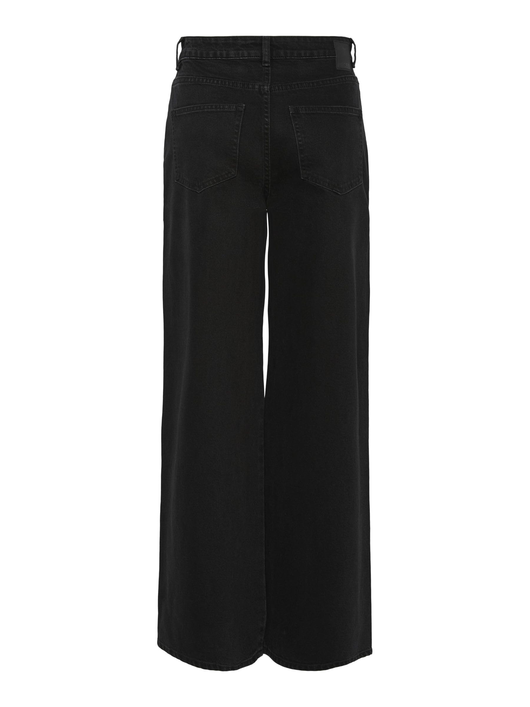 Pieces Pcselma HW Wide Bl102 jeans donna 28W/30L larghi