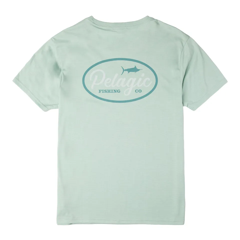 Pelagic Circled maglietta uomo salvia melange tri-blend