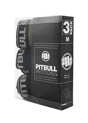 Pitbull boxer uomo confezione 3 pezzi elastico
