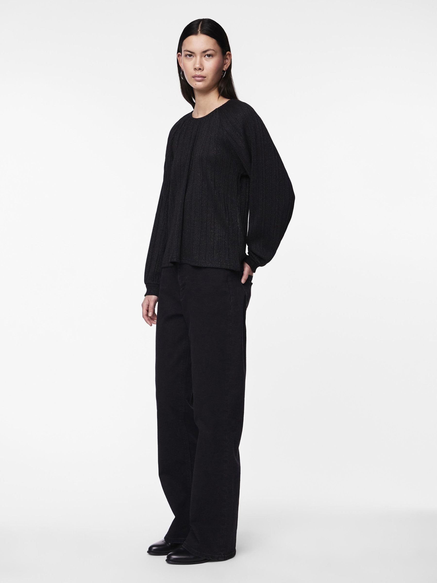 PIECES Pcdalilah New LS Top maglietta maniche lunghe