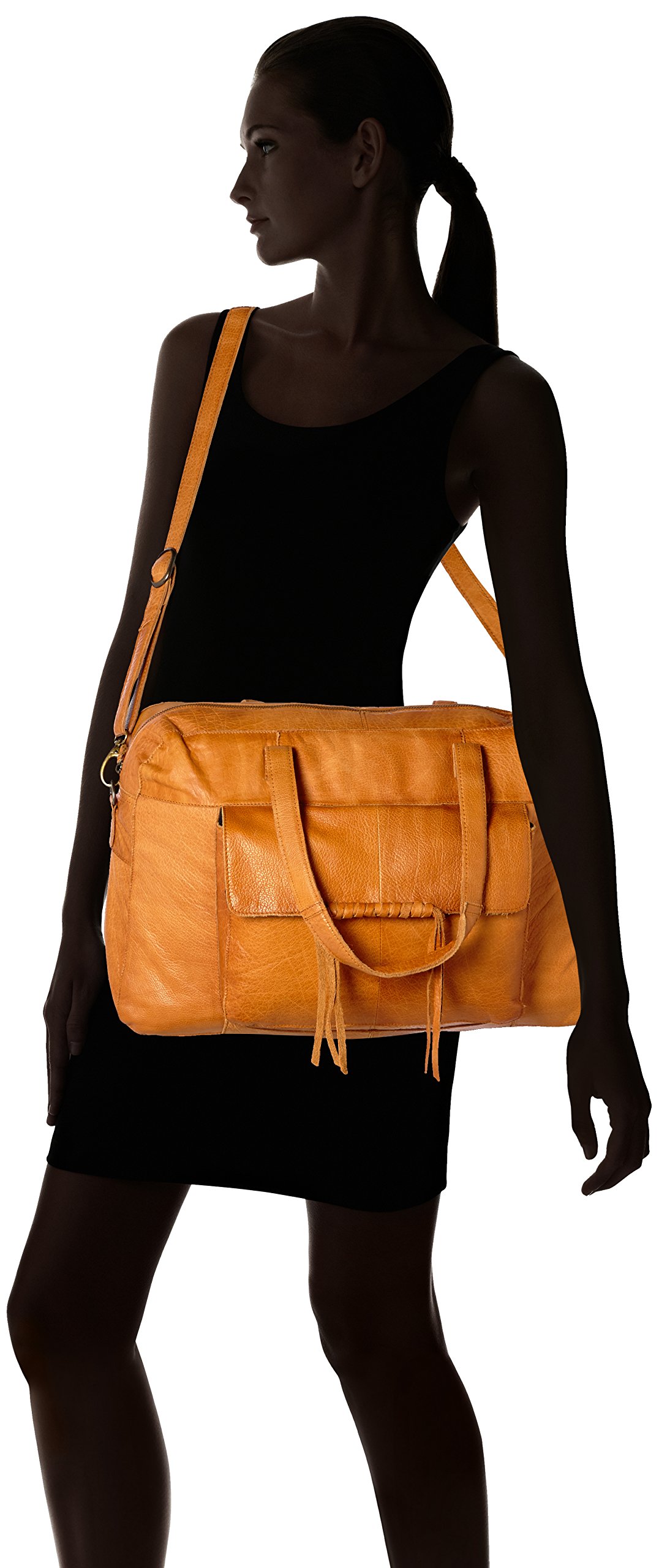 Pieces Pcmusta Leather Travel Bag borsa viaggio pelle