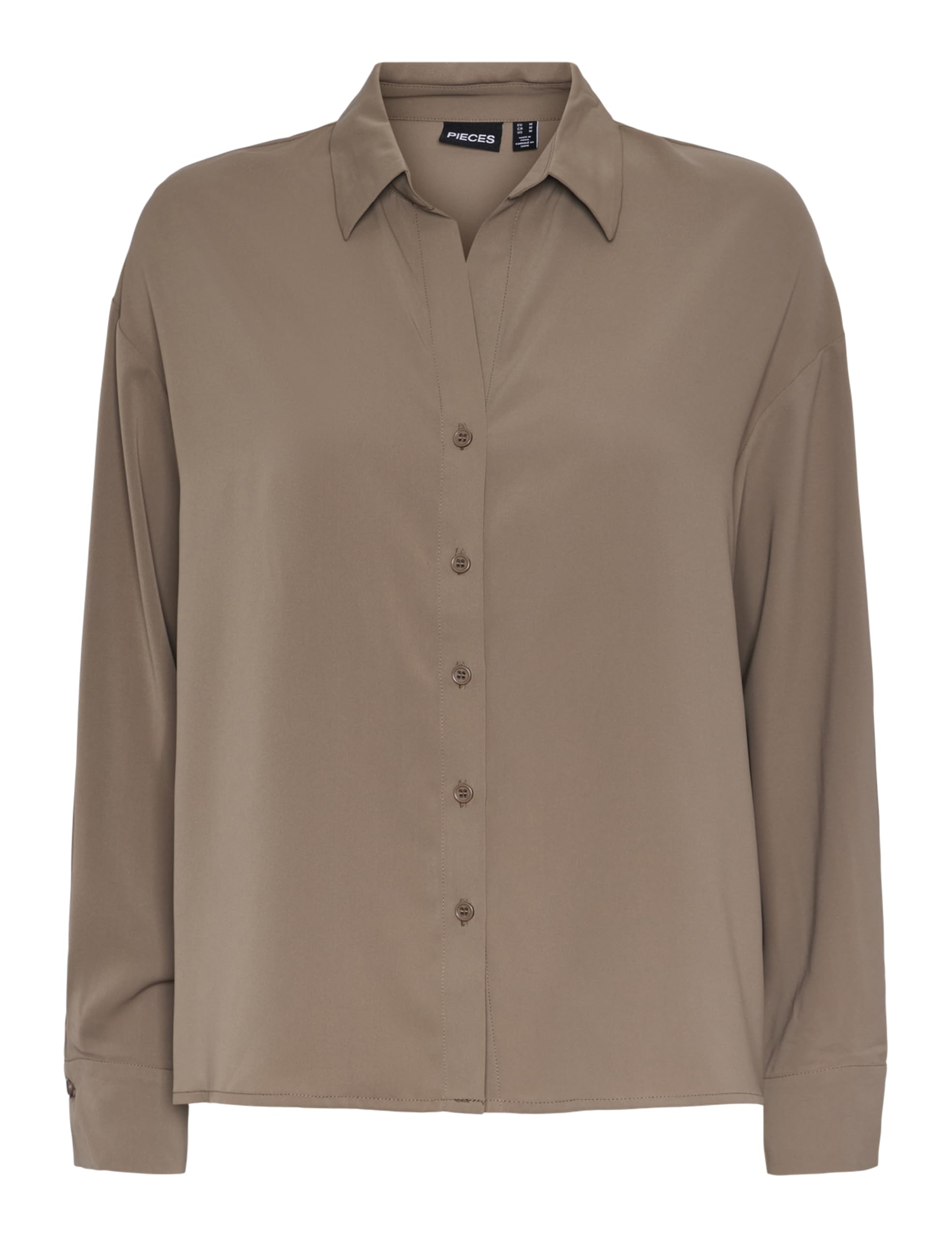 Pieces Pcfranan LS Shirt Noos BC camicia donna
