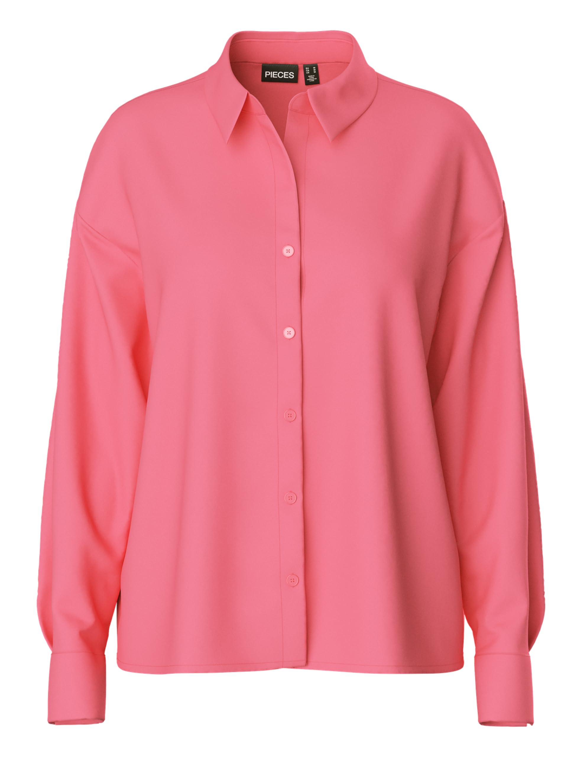 PIECES Pcfranan LS Shirt Noos BC camicia donna manica lunga