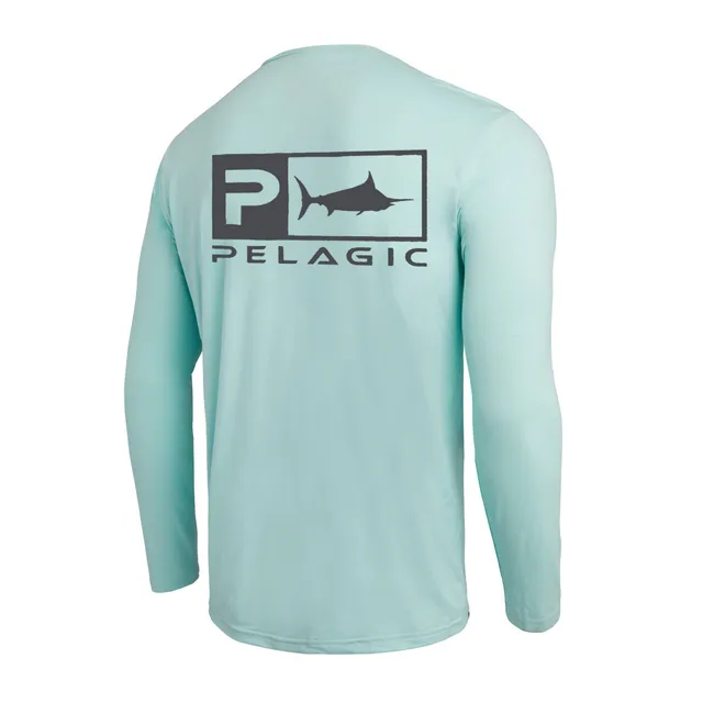 Pelagic Freespool Rusted Icon maglia maniche lunghe turchese UPF50+
