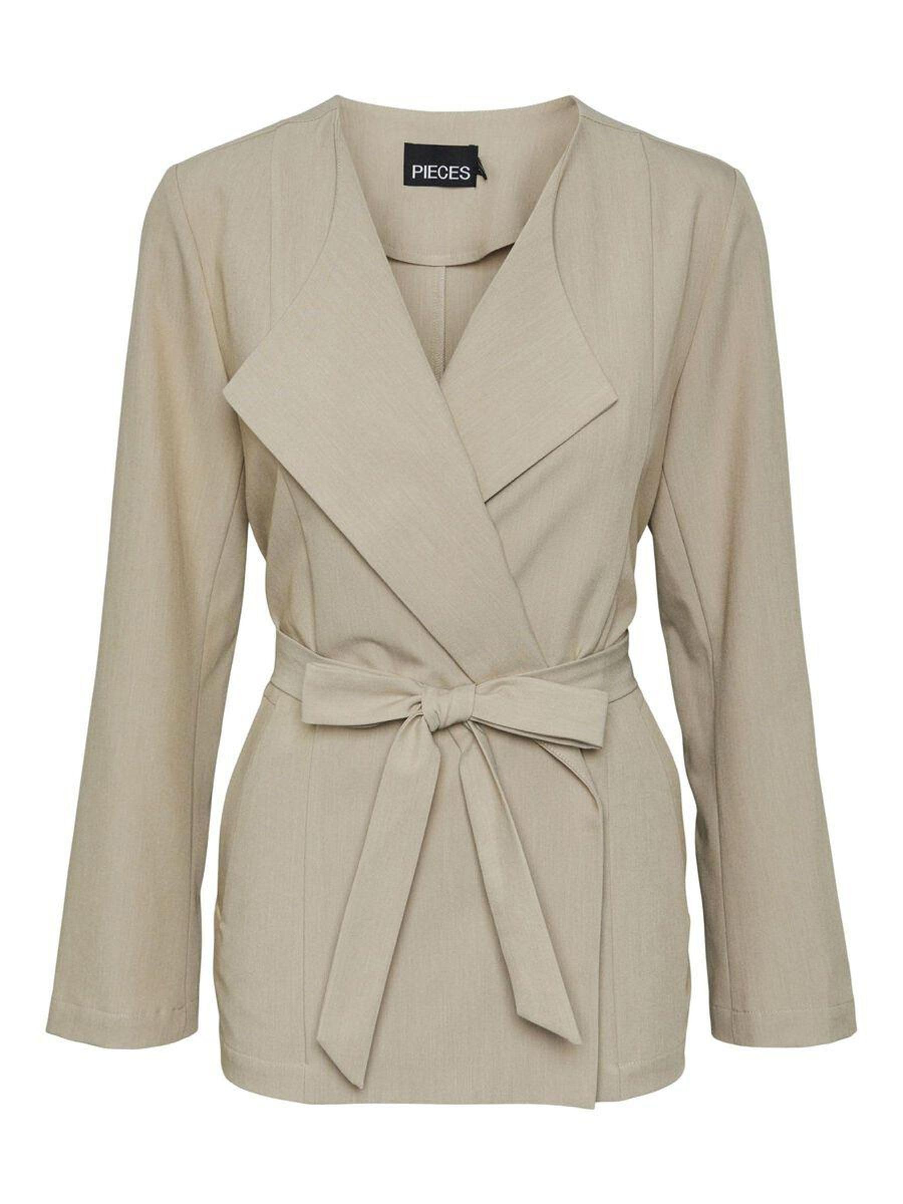 Pieces Pcbosella Blazer Donna Nero Cotone Comodo
