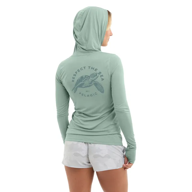 Pelagic Aquatek Respect maglia donna Sage UPF 50+