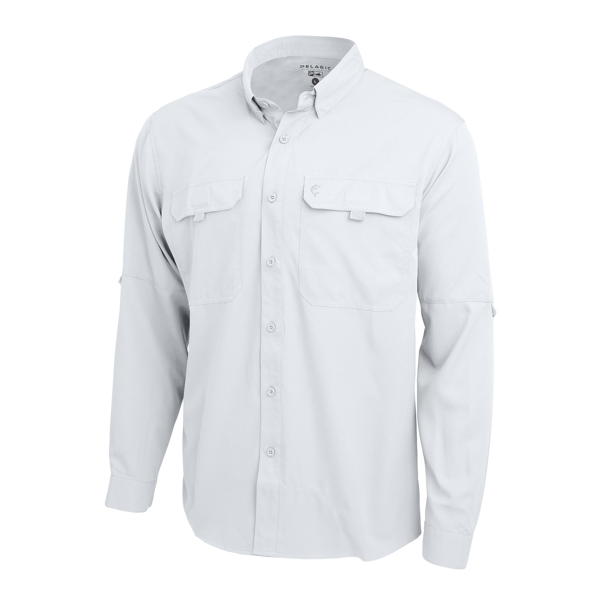 Pelagic Keys LS camicia uomo bianca UPF 50+