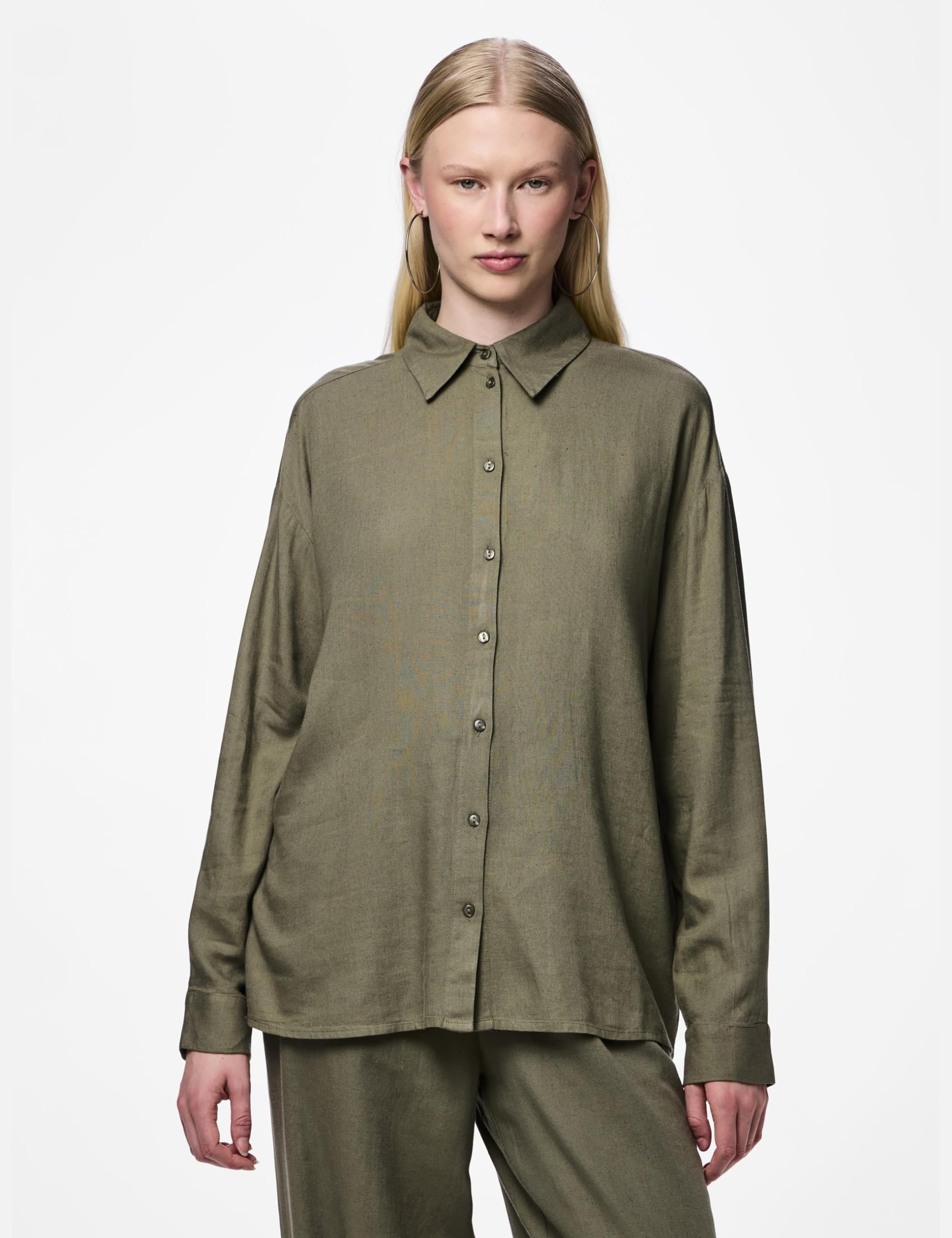 Pieces PCPIA camicia donna cotone uso quotidiano