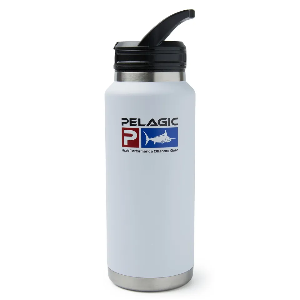 Pelagic 36oz Borraccia Termica Bianca Acciaio