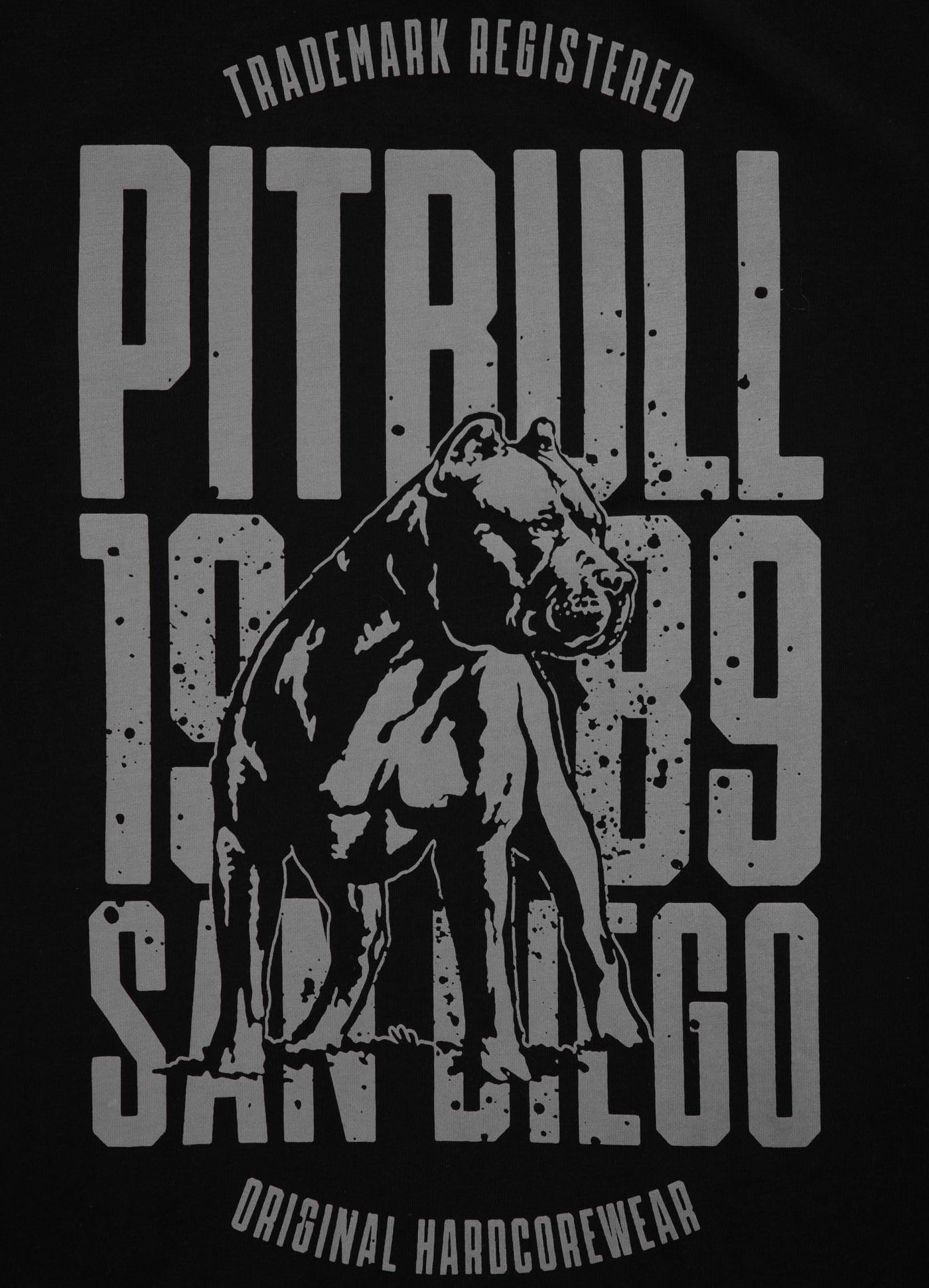 Pitbull San Diego Dog t-shirt uomo cotone girocollo