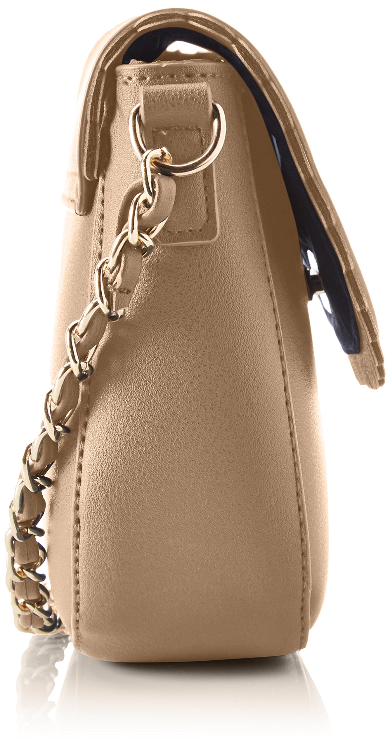 Pieces Pcsolvej Cross Body borsa a spalla beige similpelle