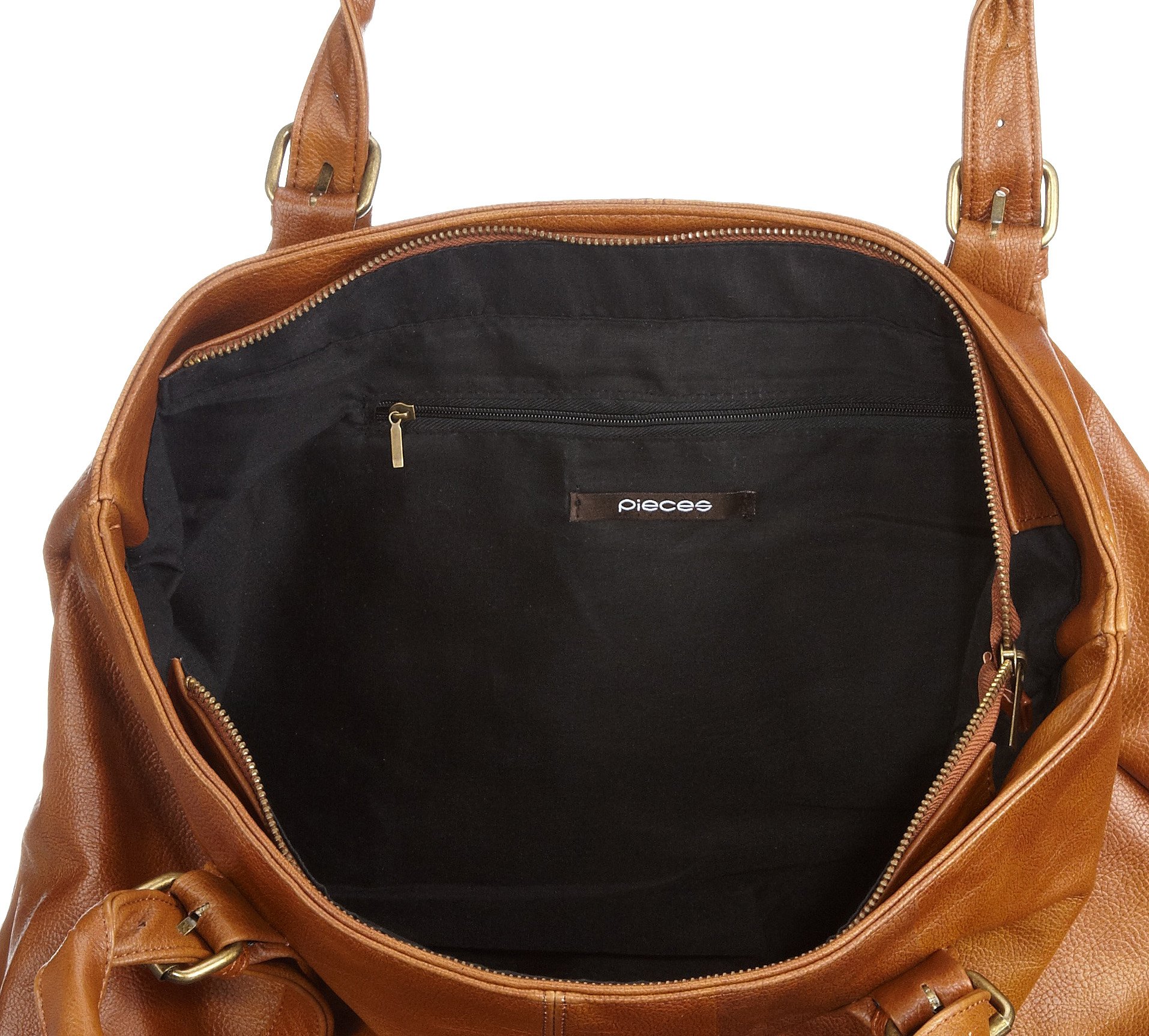Pieces Hamlet borsa donna cognac 53x34x25 cm