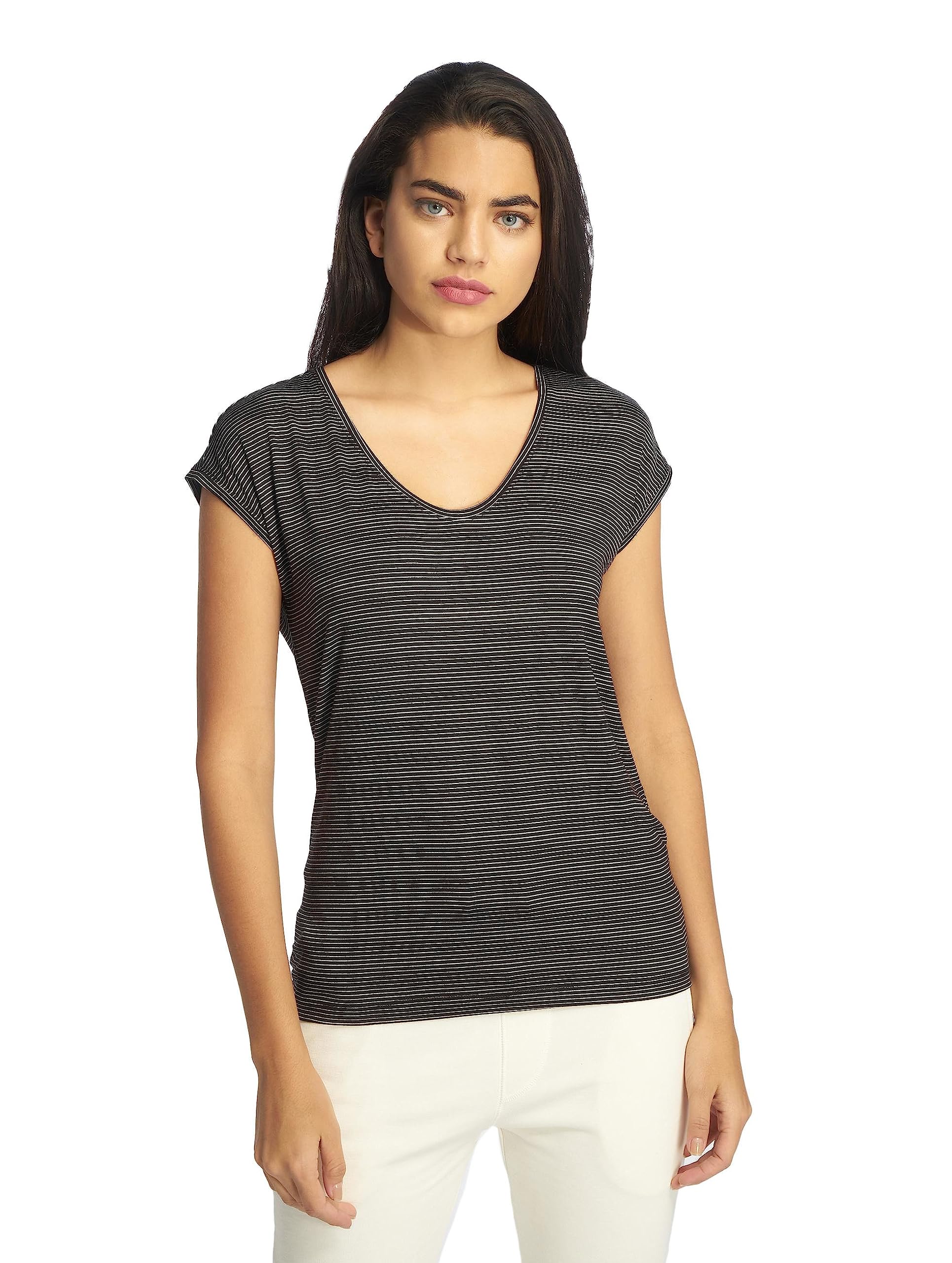 Pieces Pcbillo Tee Noos t-shirt donna righe cotone