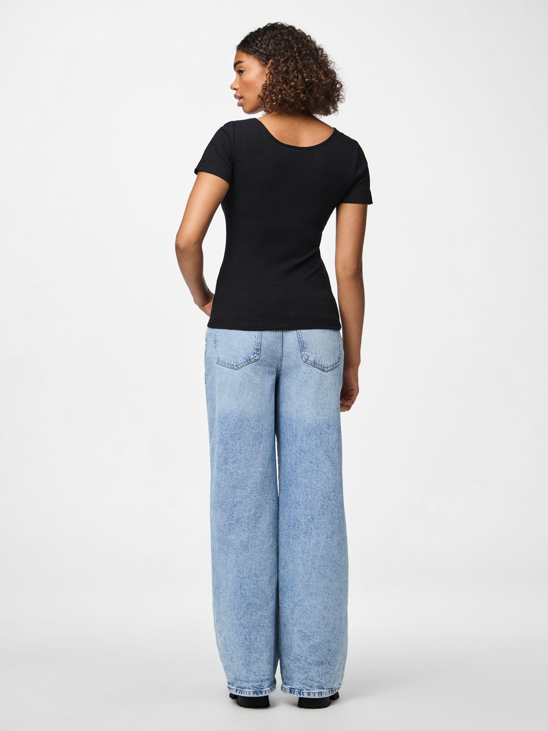Pieces PCKITTE maglietta donna manica corta cotone