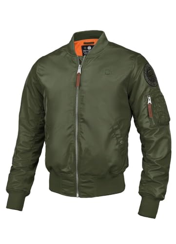 Pitbull Flyers Bomber giacca uomo nylon arancione