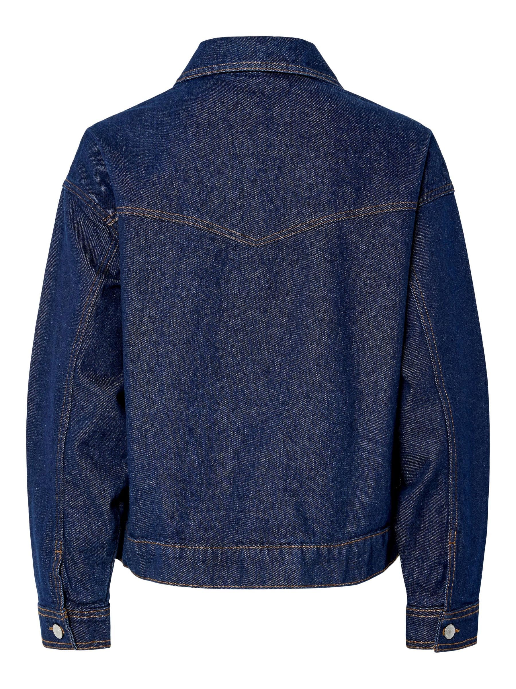 Pieces Pcelma giacca denim donna vestibilità comoda