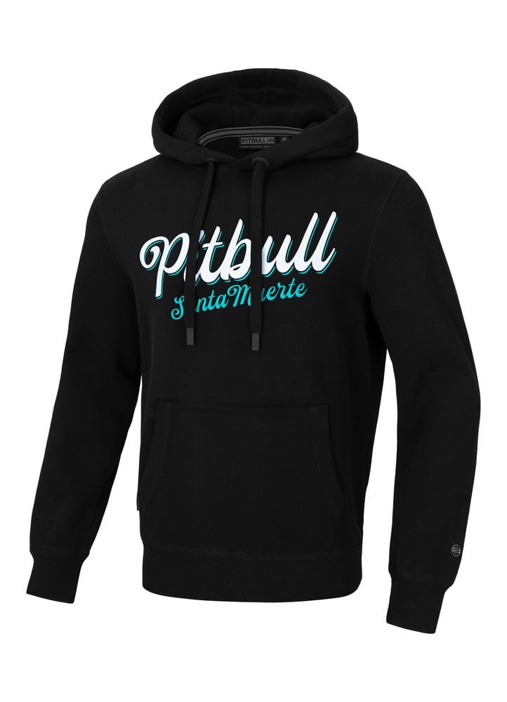 Pitbull Santa Muerte felpa cappuccio cotone uomo