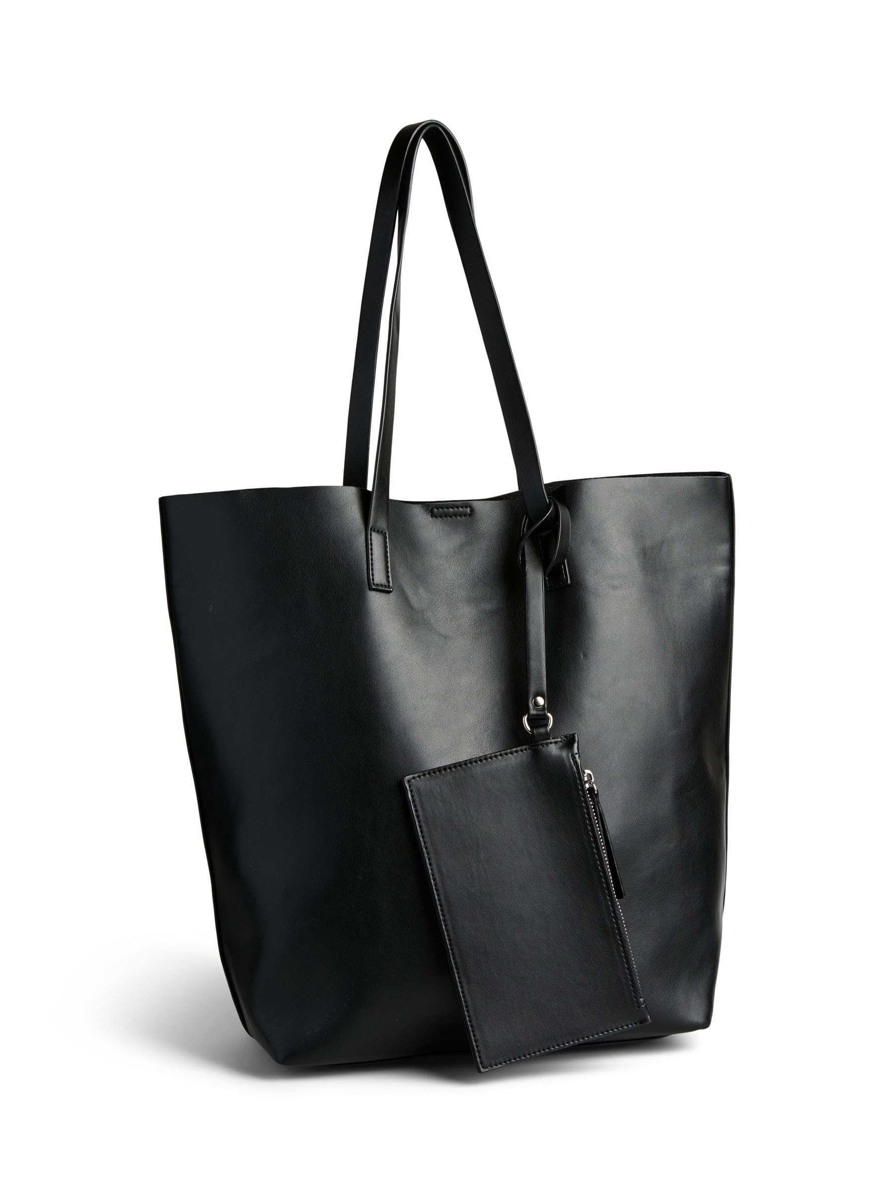 Pieces Pcanilla Shopper borsa viaggio donna nera