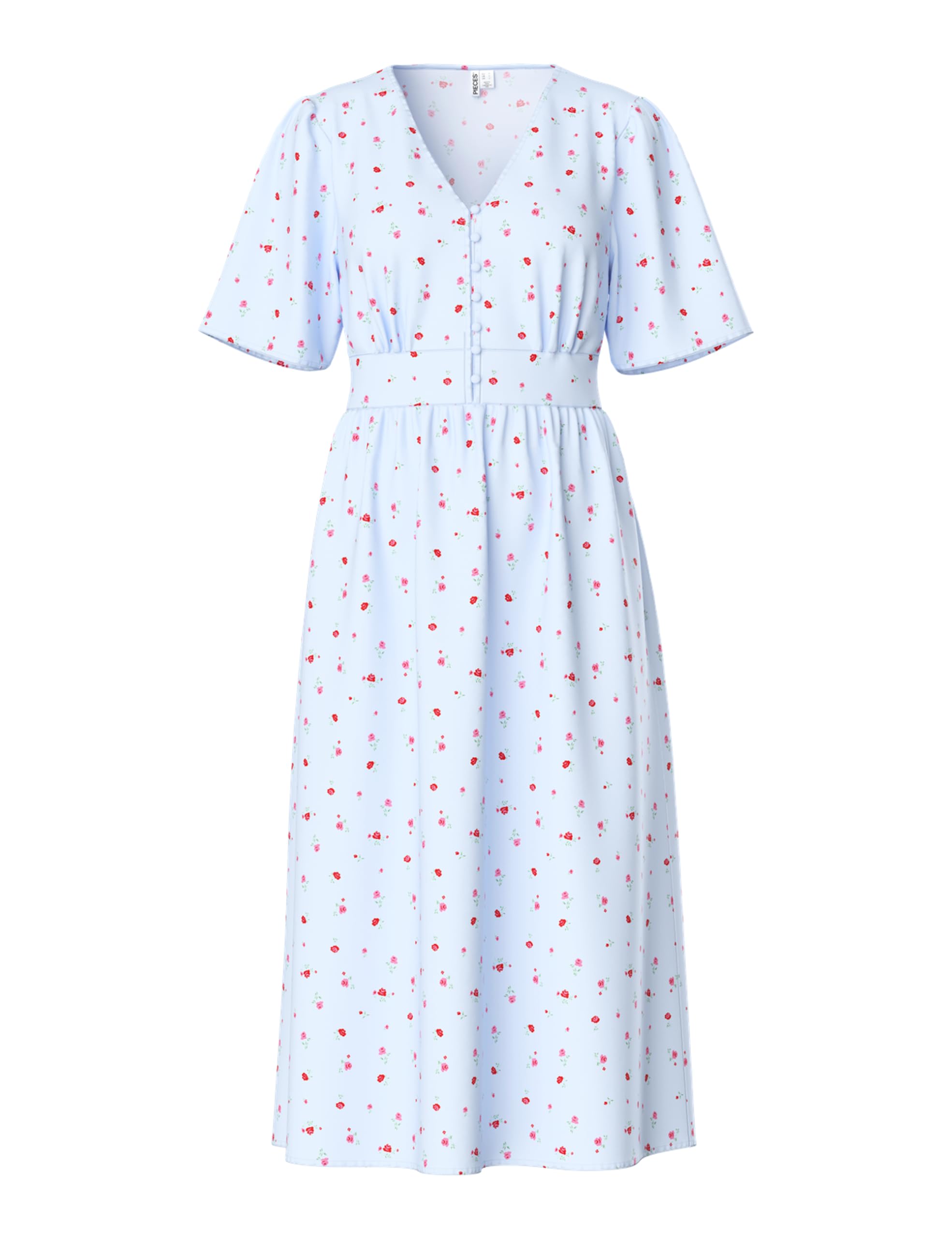 Pieces Pctala Midi Dress Wvn abito donna Roseate Spoonbill