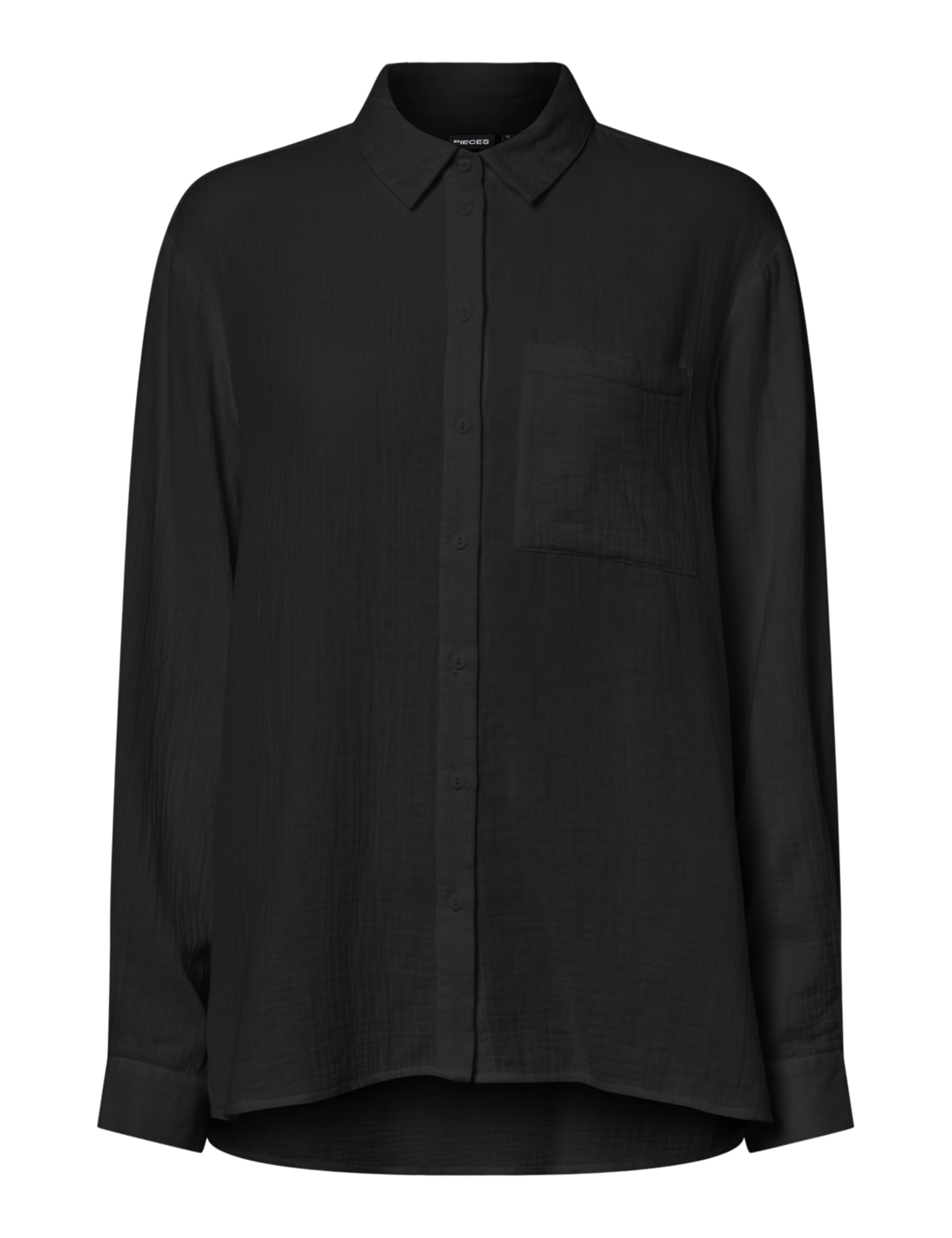 Pieces Pcsastina LS Shirt Wvn camicia donna comoda