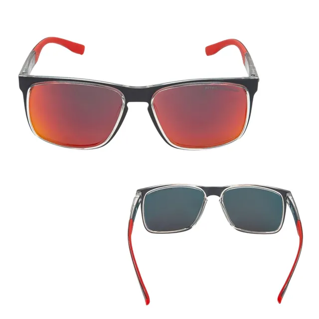 Pitbull Hixson occhiali sole uomo grigio rosso polarizzati