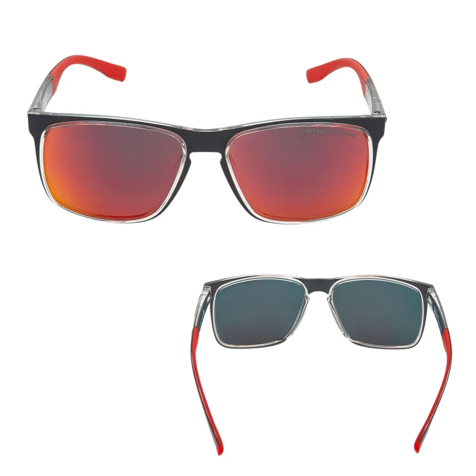 Pitbull Hixson occhiali sole uomo grigio rosso polarizzati