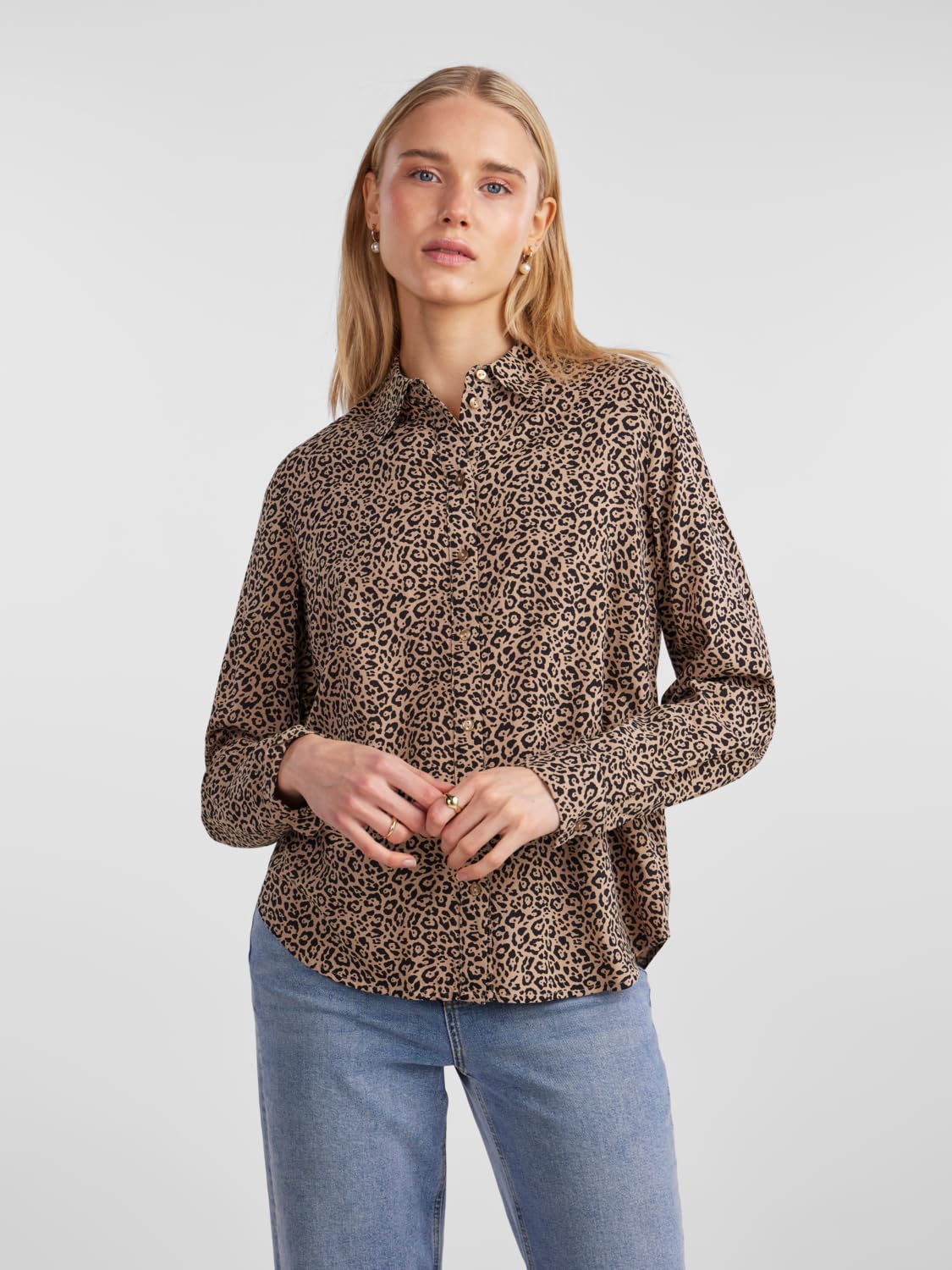 Pieces Pcnova LS Shirt Noos BC camicia donna