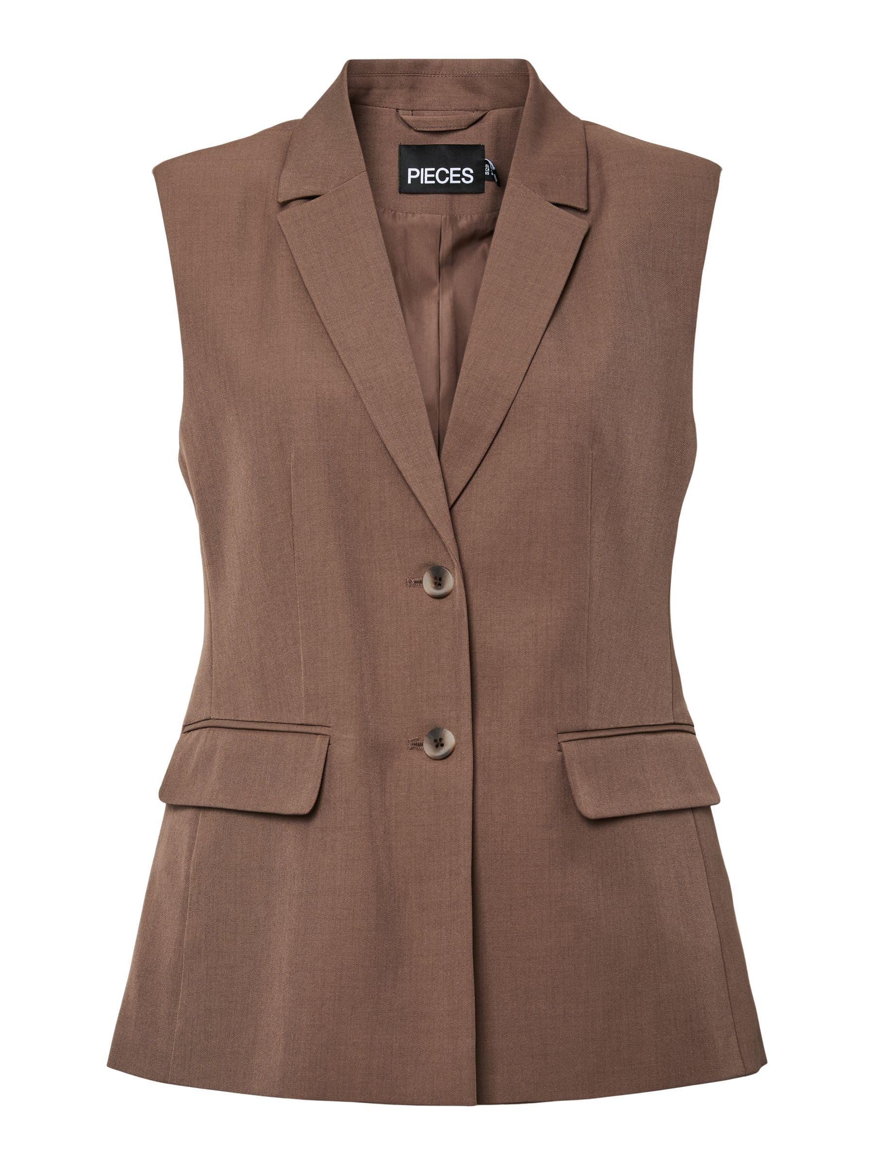 Pieces Pcblossom SL gilet blazer donna senza maniche