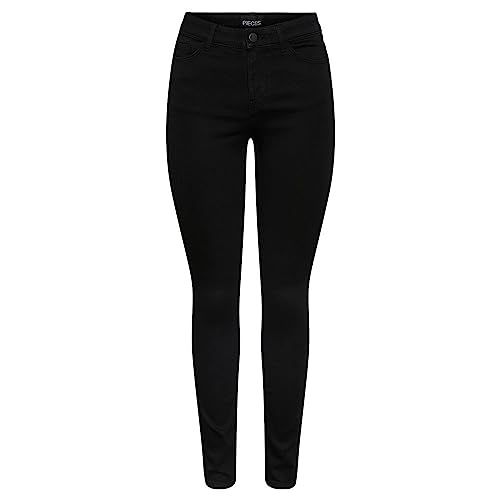Pieces Pctalia MW Black Skinny jeans neri XL 30L