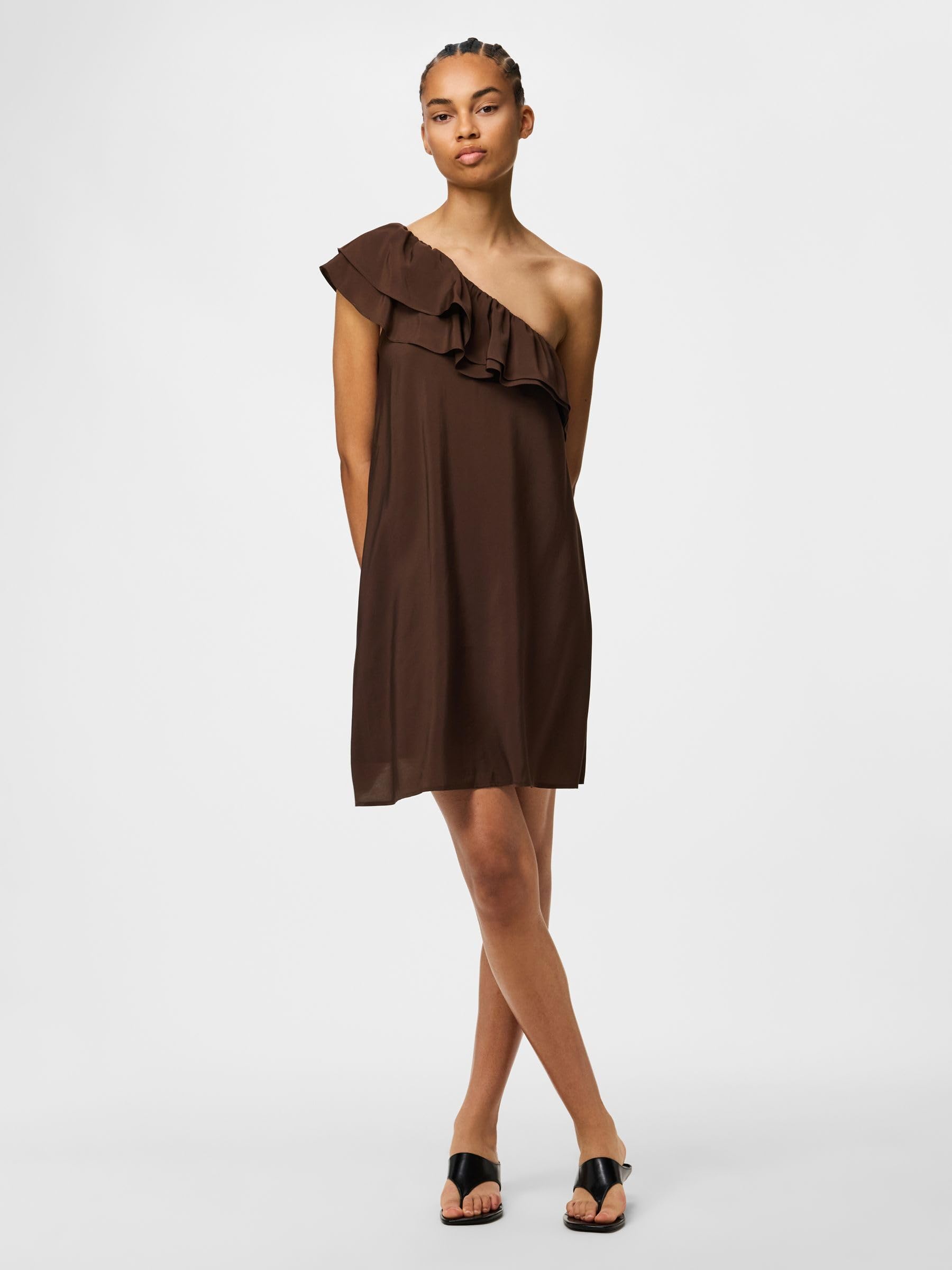Pieces Pcpenelope Vestito Monospalla Donna Uso Quotidiano