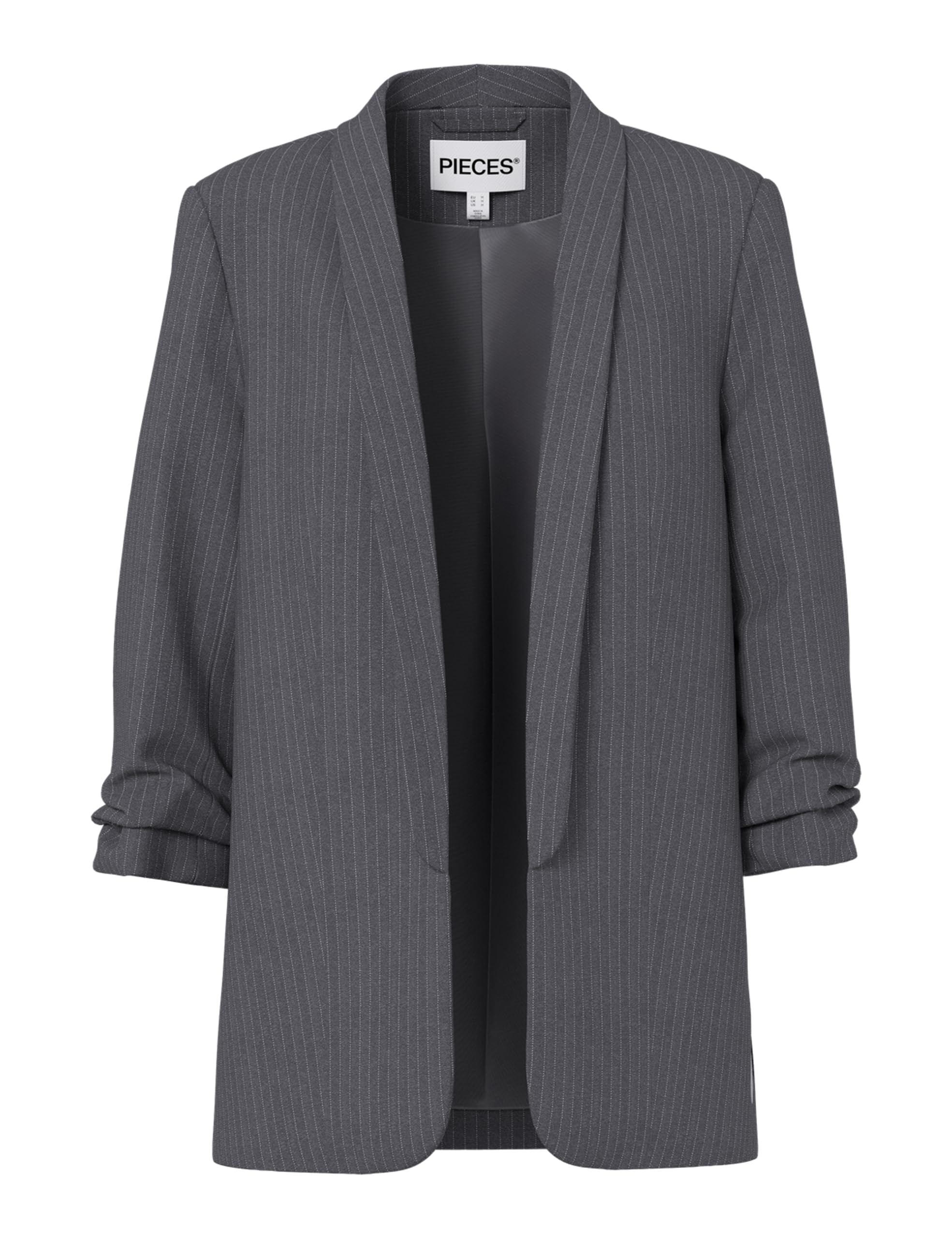 Pieces Pcbosella blazer donna taglia M verde gessato