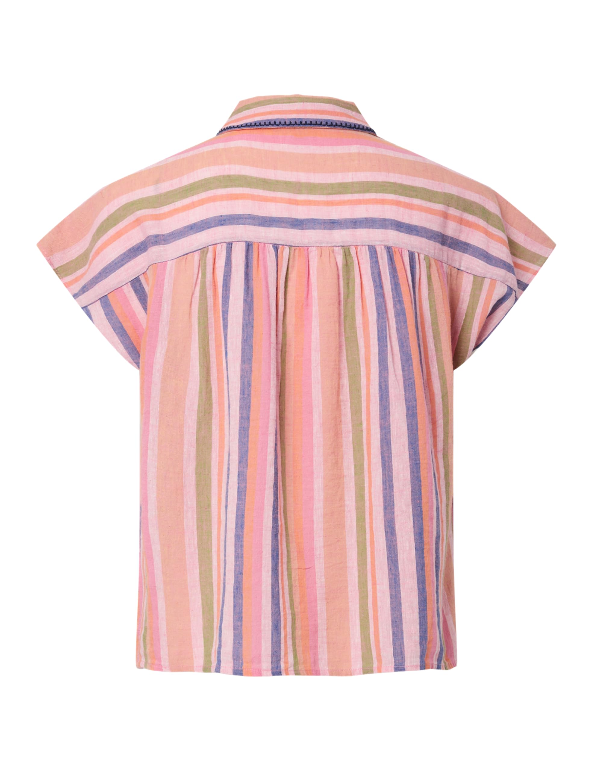 Pieces Pcbatitha SS Wvn Shirt FC camicia XL maniche corte
