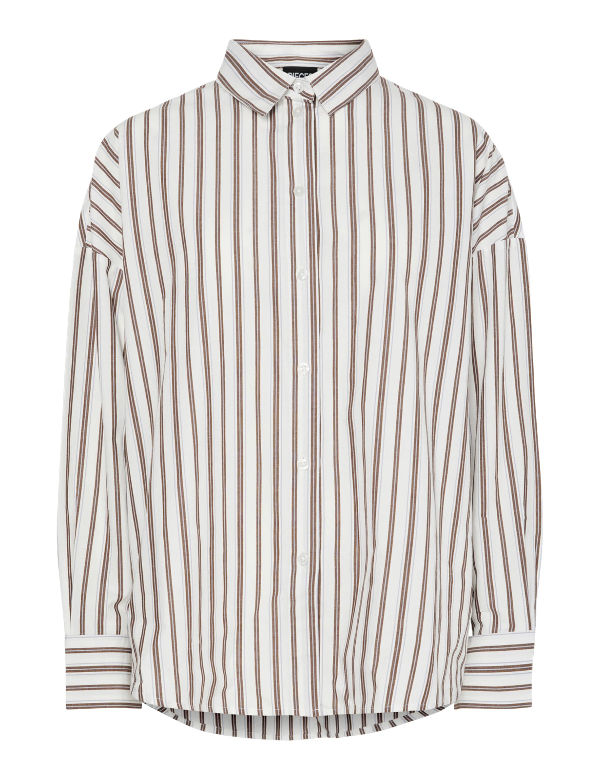 Pieces Pcrippa LS camicia donna oversize manica lunga