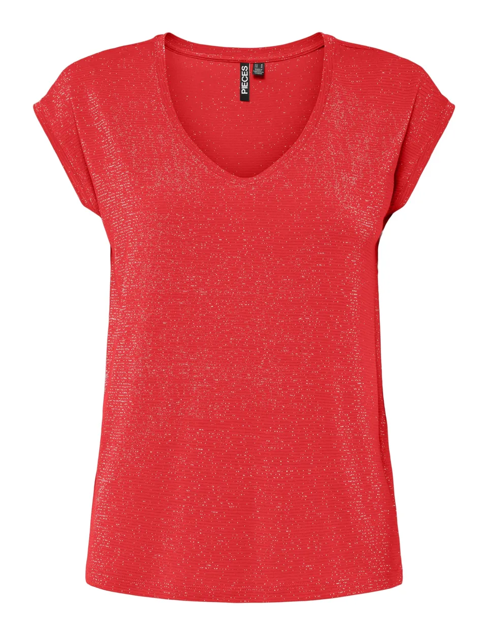 Pieces Pcbillo Lurex Stripes t-shirt righe taglia S