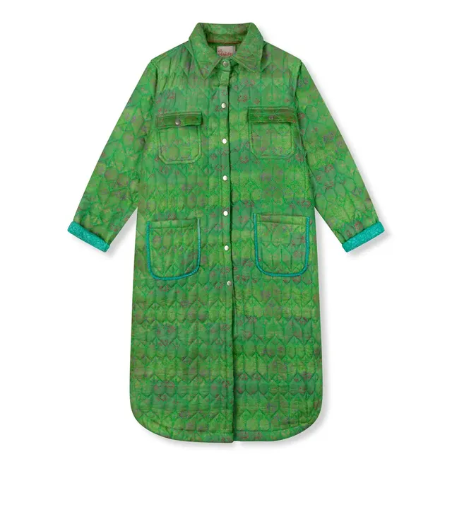 el.residu Dena #22 giacca trapuntata cotone verde L/XL calda