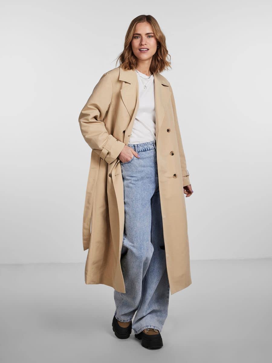 Pieces Pctaya Ls trench donna manica lunga